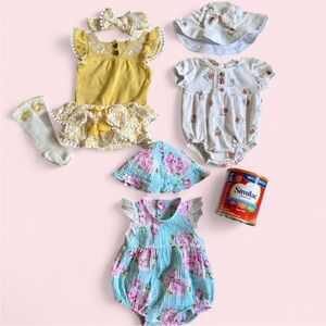 0-3mo Baby Girl Matching Sets